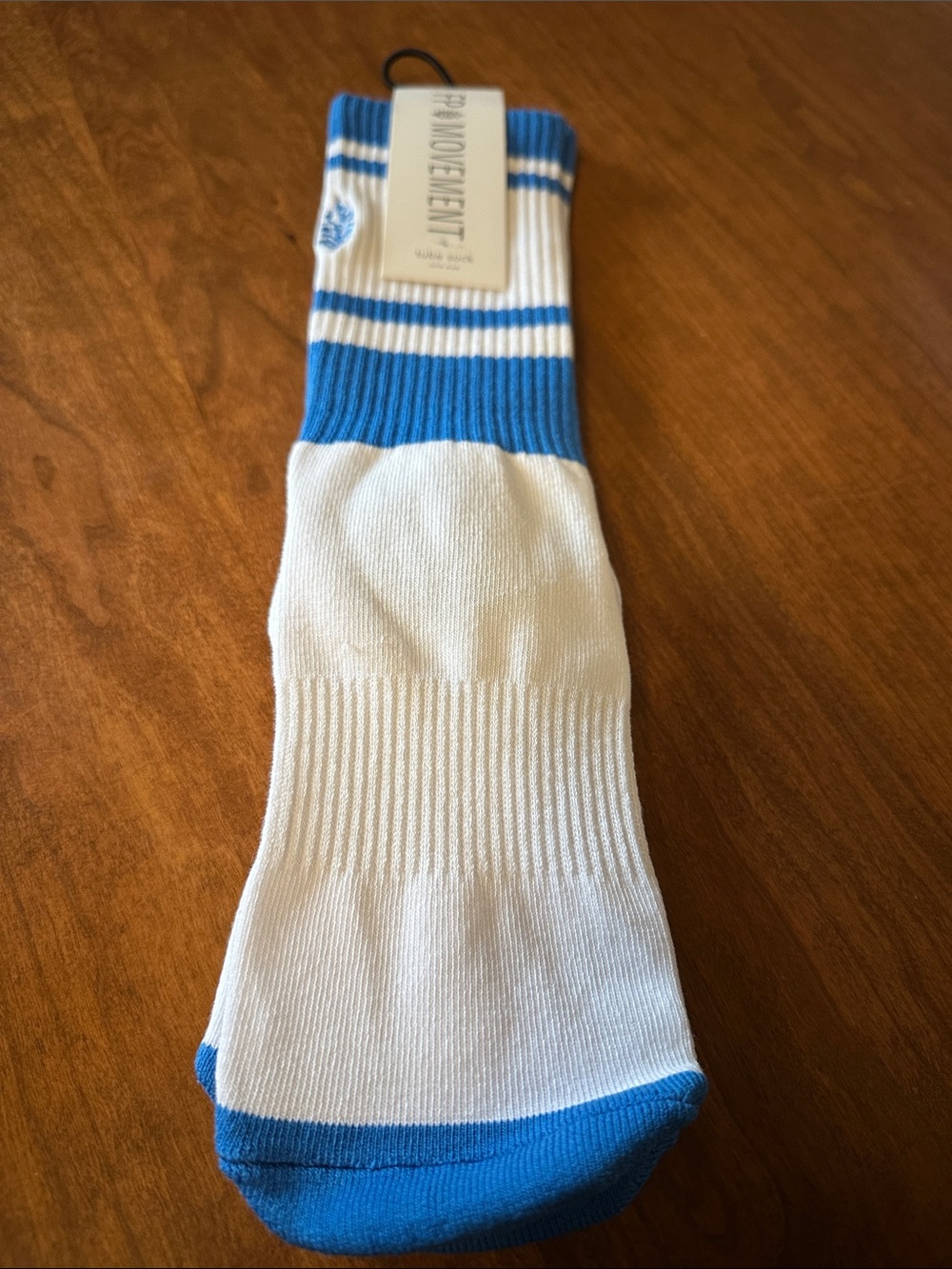 Free People Tube Spring Break Prep Socks - White & Blue NWT